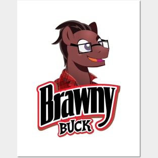 Flannel Brawny Buck Posters and Art